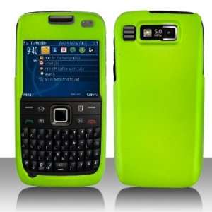  Nokia E73 Cell Phone Rubber Neon Green Protective Case 