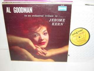 AL GOODMAN in an orchestral tribute to Jerome Kern LP Spin O Rama MK 