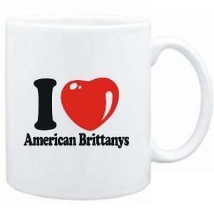    Mug White  I LOVE American Brittanys  Dogs: Sports & Outdoors