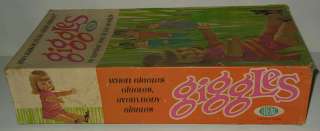 RARE Vintage 1967 Ideal Toys GIGGLES Doll w Box Giggling Laughing 