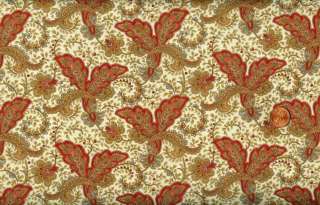 CLEARANCE   2YDS SHANGRI LA PAISLEY LEAVES ON IVORY QUILT FABRIC