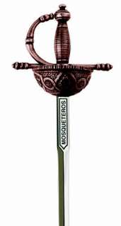 Miniature Three Musketeers Rapier Sword (Bronze) Marto  