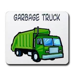  Green Garbage Truck Kids Mousepad by CafePress: Office 