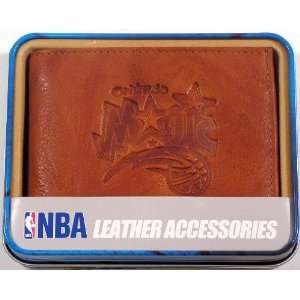 Orlando Magic NBA Embossed Leather Billfold Wallet:  Sports 
