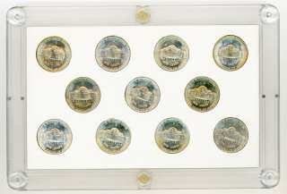 11 World War II Era Jefferson Nickels Silver Coins NO RESERVE  