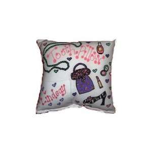  Personalized Tooth Fairy Pillow Girly Girl: Home & Kitchen