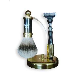  DE LONG Wet Shaving Badger Brush Set for Gentleman Health 