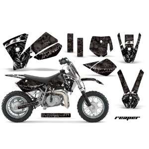   Sx 50 Mx Dirt Bike Graphic Kit   2002 2008: Reaper: Black: Automotive