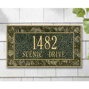  Aspen Frame Standard Two Line Wall Address Plaques in 