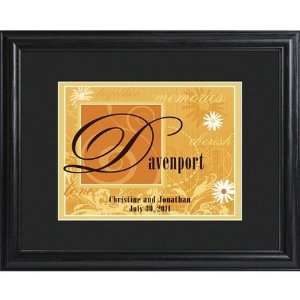  Personalized Couples Name Spice Print with Frame: Home 
