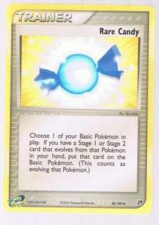 Pokemon card RARE CANDY EX SANDSTORM 88/100 NMINT  