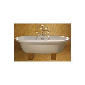   Denise Pedestal Tub 843 3 Dark Birch Wood Base