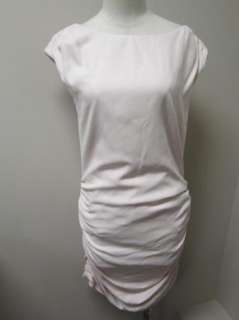 Shoshanna Ruched Silk Shift Dress 6 Pale Pink NWT $350  