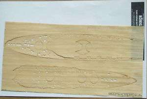 TINTED WOOD DECK for 1/350 ICM König Class Battleship  