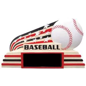 com Custom Baseball Sport Stone Resin Trophies Awards BLACK ENGRAVING 