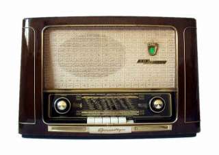   TUBERADIO (röhrenradio), 2043W/3D model from 1954. TOP   