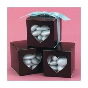    Brown Heart Shaped Window Favor Boxes: Arts, Crafts & Sewing
