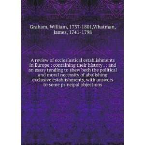   objections William, 1737 1801,Whatman, James, 1741 1798 Graham Books