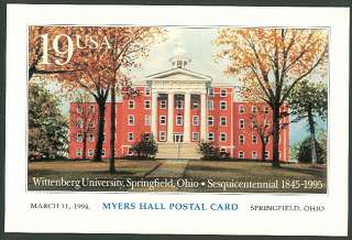 US #UX175 19¢ Myers Hall Wittenberg University Ceremony Program 
