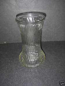 Hoosier Glass VASE 8.5 # 4082 / 4090 Spiral Crystal  