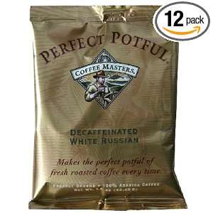 Coffee Masters Perfect Potful White Russian Decaffeinated, 12 Packet 