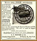 RARE 1906 AD FOR HAYWARD & CO. HOME USE FIRE APPARATUS