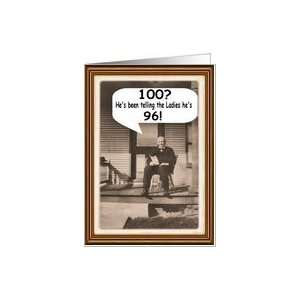  100th Birthday   Guy   FUNNY Card: Toys & Games