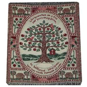  Family Tree Loving Family Afghan Throw: Home & Kitchen