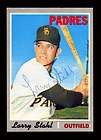 1970 TOPPS LARRY STAHL #494 PADRES SIGNED NICE
