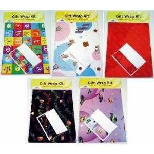  New   Assorted Gift Wrap Kits with Gift Card Case Pack 100 