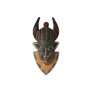  NOVICA African wood mask, Tribal Power Home & Kitchen