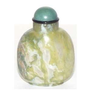  Moss Agate Snuff Bottle