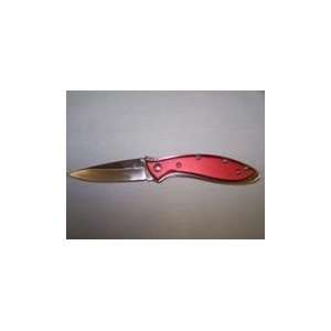  Kershaw Knives Splinter Red Single Blade Pocket Knife 