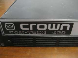 Crown Com Tech 400 Power Amplifier  