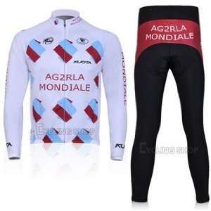  French AG2R team Cycling Jersey long sleeve Set(available 