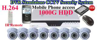 CCTV Surveillan​ce 420TVL Sony CCD camera 1TB H.264 DVR Security 