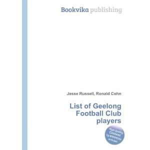  List of Geelong Football Club players Ronald Cohn Jesse 