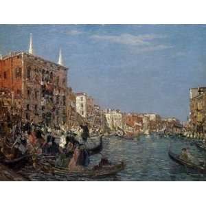  12X16 inch Ciardi The Great Fete on the Grand Canal 1927 