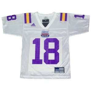   National Championship White #18 Youth Replica Football Jersey: Sports