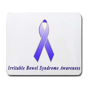  Irritable Bowel Syndrome Awareness Ribbon Mouse Pad 