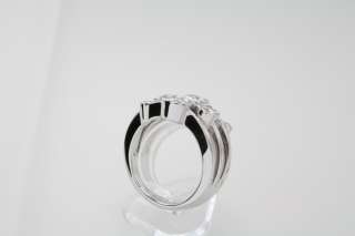 Moissanite Bezel Set Bubble Ring 2.4 Ct Band White Gold  