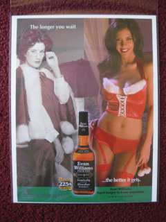 2008 Print Ad Evan Williams Whiskey ~ The Longer You Wait Sexy Girl 