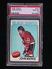 1975 TOPPS #121 JOHN MARKS PSA 10 GEM MINT NHL HOCKEY CHICAGO BLACK 