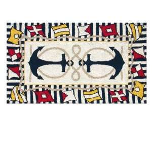  Nautical Rugs (Anchor and Flags): Home & Kitchen