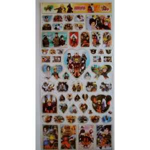 Anime Naruto and Characters LARGE Sticker Sheet #3