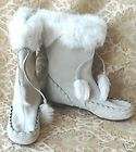 new nine 9 west ivory suede boots 10 wildest $