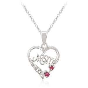  Ruby in Heart Style Necklace