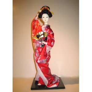  16 Geisha Doll Figurine 