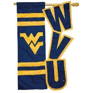  West Virginia Mountaineers 28 x 44 Applique Flag Sports 
