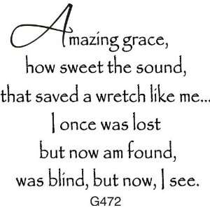  Amazing Grace Verse Rubber Stamp: Arts, Crafts & Sewing